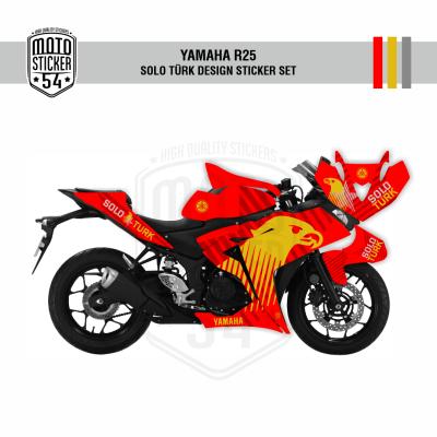 Yamaha R25 Eski Kasa Solo Türk Design Görsel Kırmızı