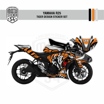 Yamaha R25 Eski Kasa Tiger Design Görsel Turuncu