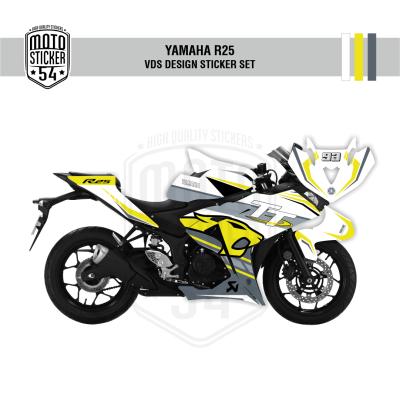 Yamaha R25 Eski Kasa VDS Design Görsel Beyaz