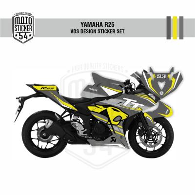 Yamaha R25 Eski Kasa VDS Design Görsel Daha Koyu Gri