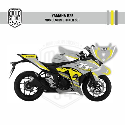 Yamaha R25 Eski Kasa VDS Design Görsel Gri