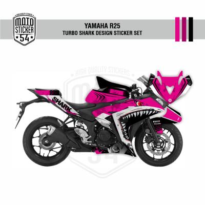 Yamaha R25 Turbo Shark Design Görsel Pembe