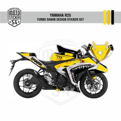 Yamaha R25 Turbo Shark Design Görsel Sarı