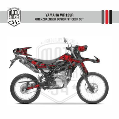 Yamaha WR125R Grenzgaenger Design Görsel Siyah Kırmızı 1