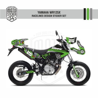 Yamaha WR125X Racelines Design Görsel Yeşil 1