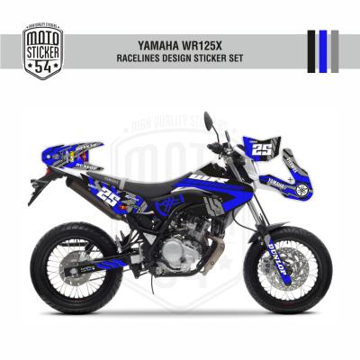 Yamaha WR125X Racelines Design Mavi Görsel 1
