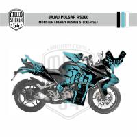 Bajaj Pulsar RS200 Monster Energy Design Görsel Turkuaz